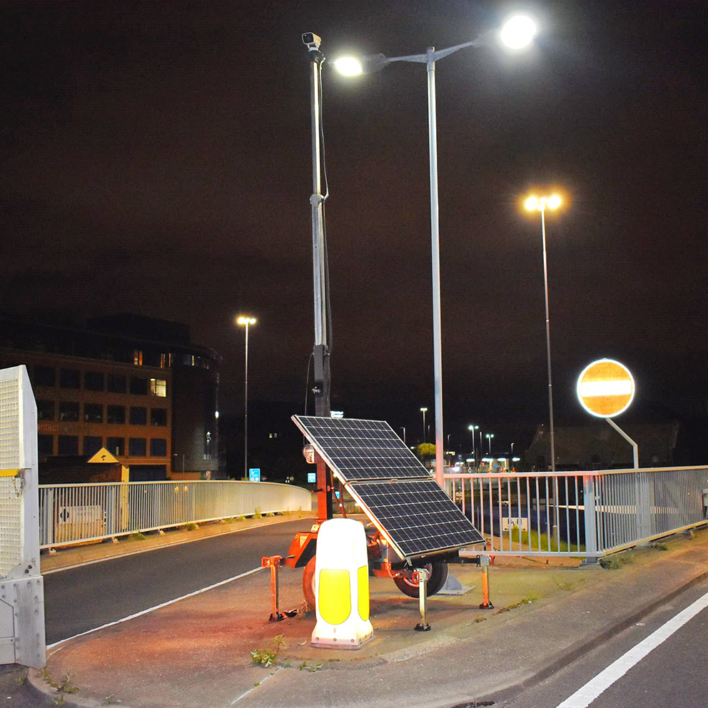 solar cctv trailer